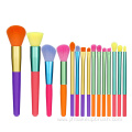 15pcs soft luxury vegan glitter makeup brush set